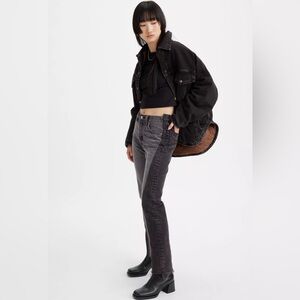 NWT Levi's 501 Spliced Jeans 'Parallel Universe Black